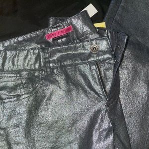 Alice & Olivia Metallic Jeans NWT